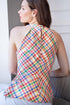 Ella Top - Linen Plaid